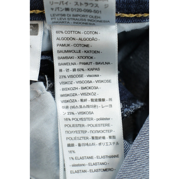 Levis Jeans Womens 8M (29 x 32) Blue Cotton Blend Stretch Classic Bootcut - Picture 4 of 8